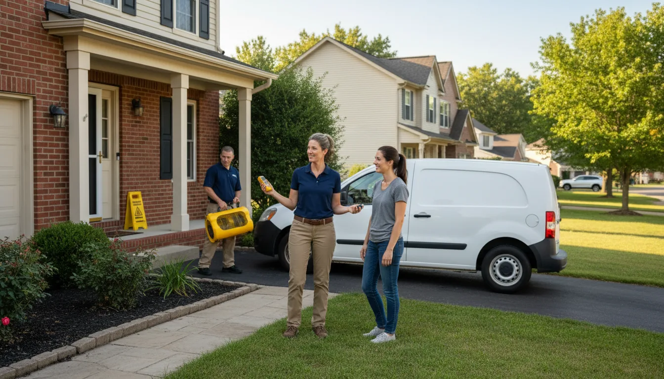 Residential water damage restoration in Carlisle, PA